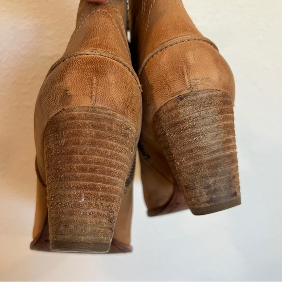 FRYE Reina Leather Western Style Zip Up Booties | Women’s Size 7 - Picture 5 of 8